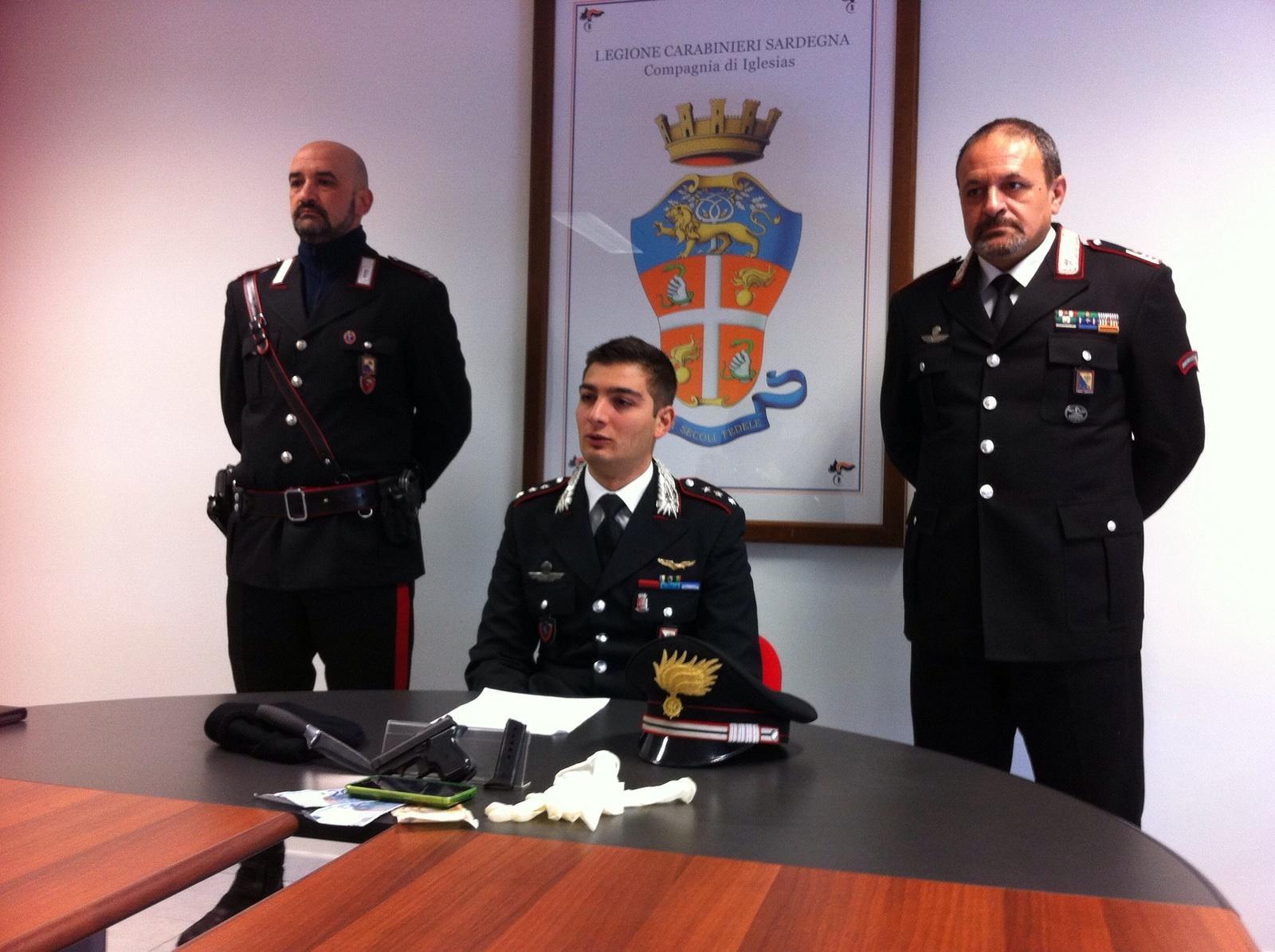 Il capitano Nicola Pilia comandante della compagnia di Iglesias