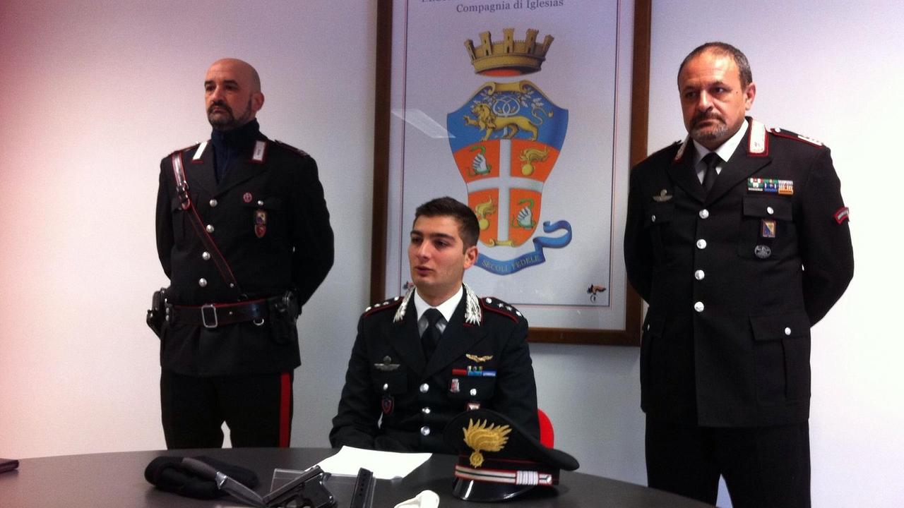 Il capitano Nicola Pilia comandante della compagnia di Iglesias