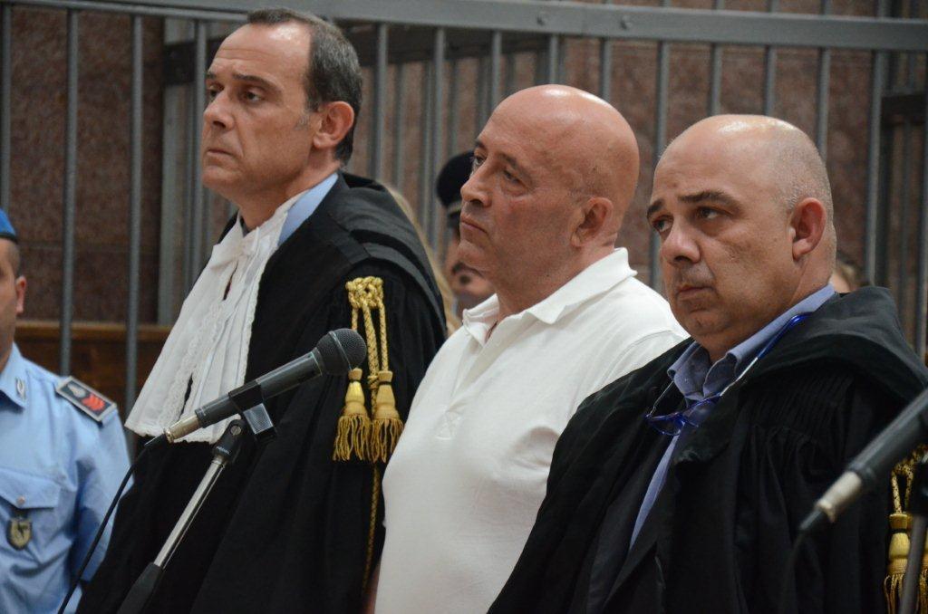 Angelo Garau durante il processo in corte d'assise a Sassari