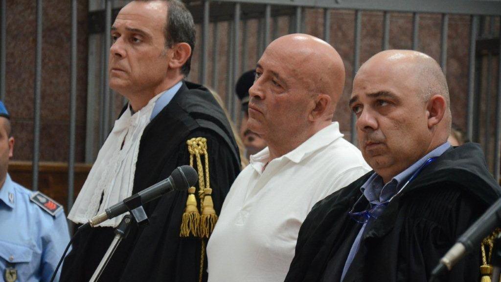 Angelo Garau durante il processo in corte d'assise a Sassari
