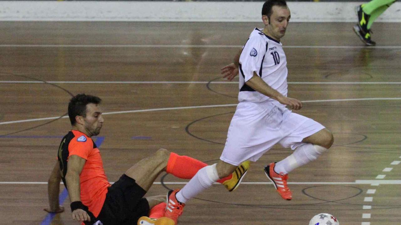 Un'azione del Prato calcio a 5