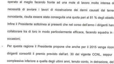 Consorzio di Bonifica, oltre 45 mila euro di premi ai dirigenti