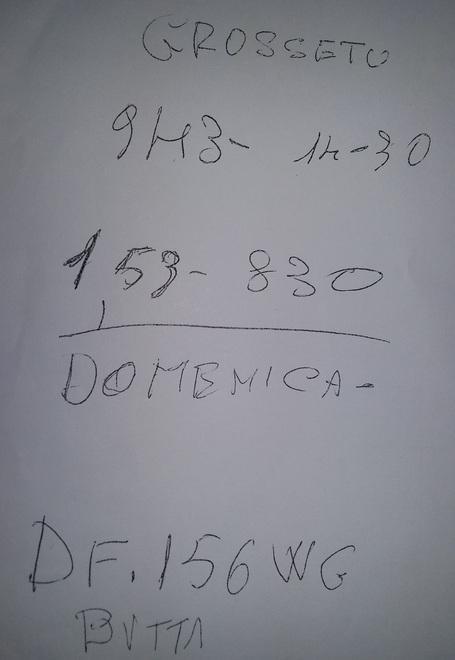 Il giallo del biglietto con la targa «Grafia mia, ma mai toccato»
