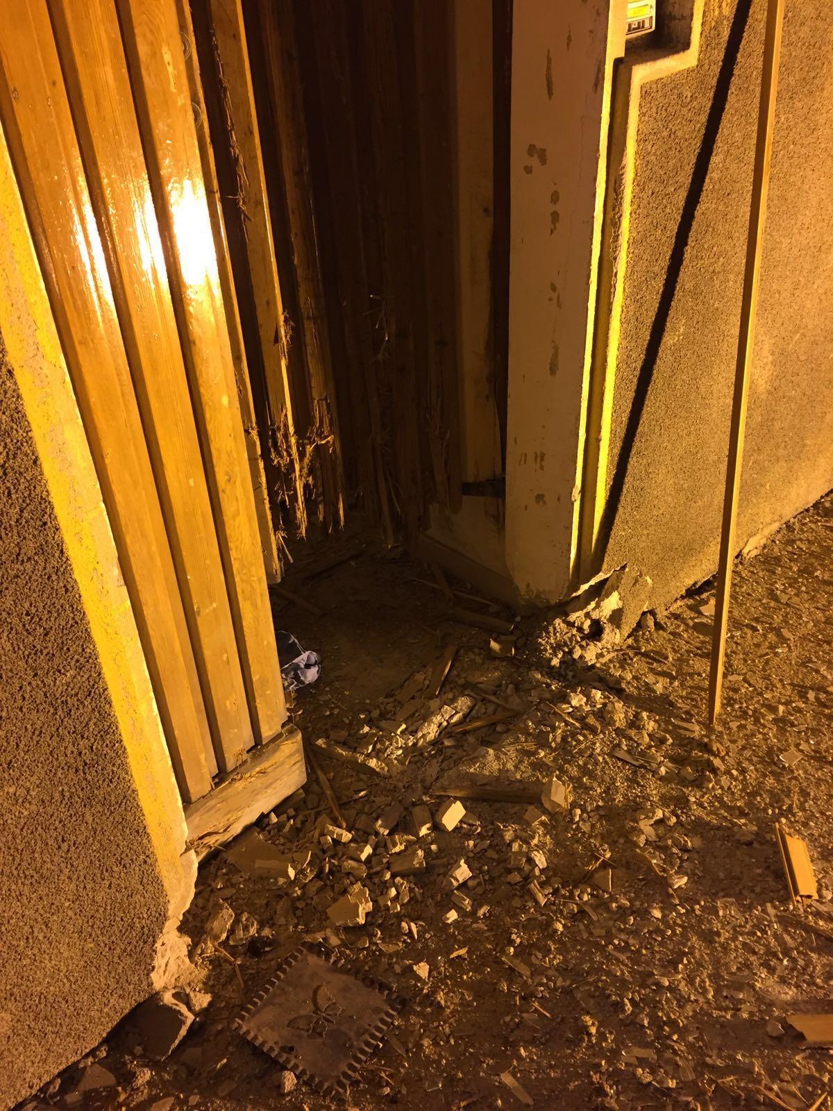 I danni provocati dalla bomba