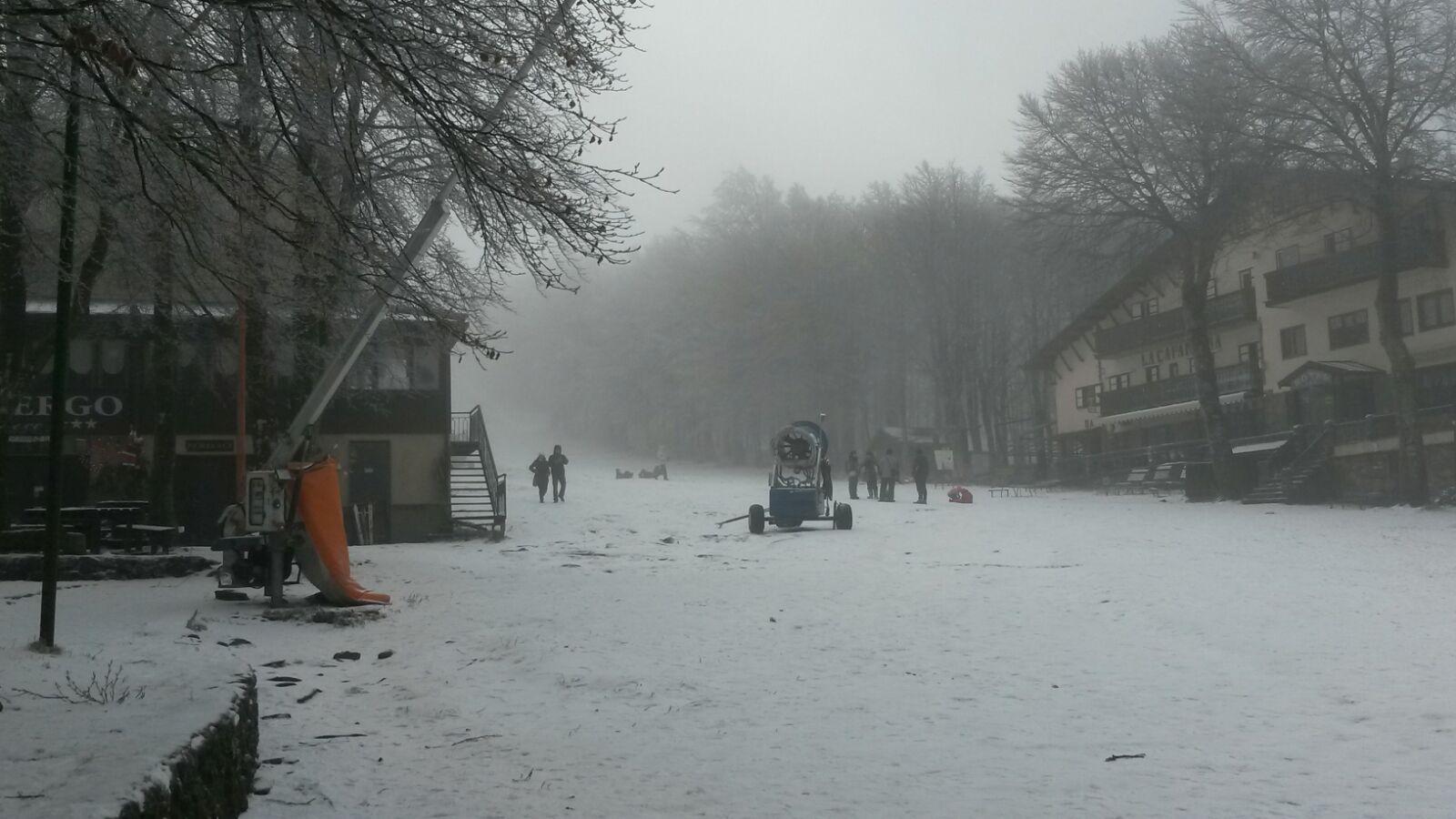 Monte Amiata, la nevicata di domenica 3 gennaio 2016