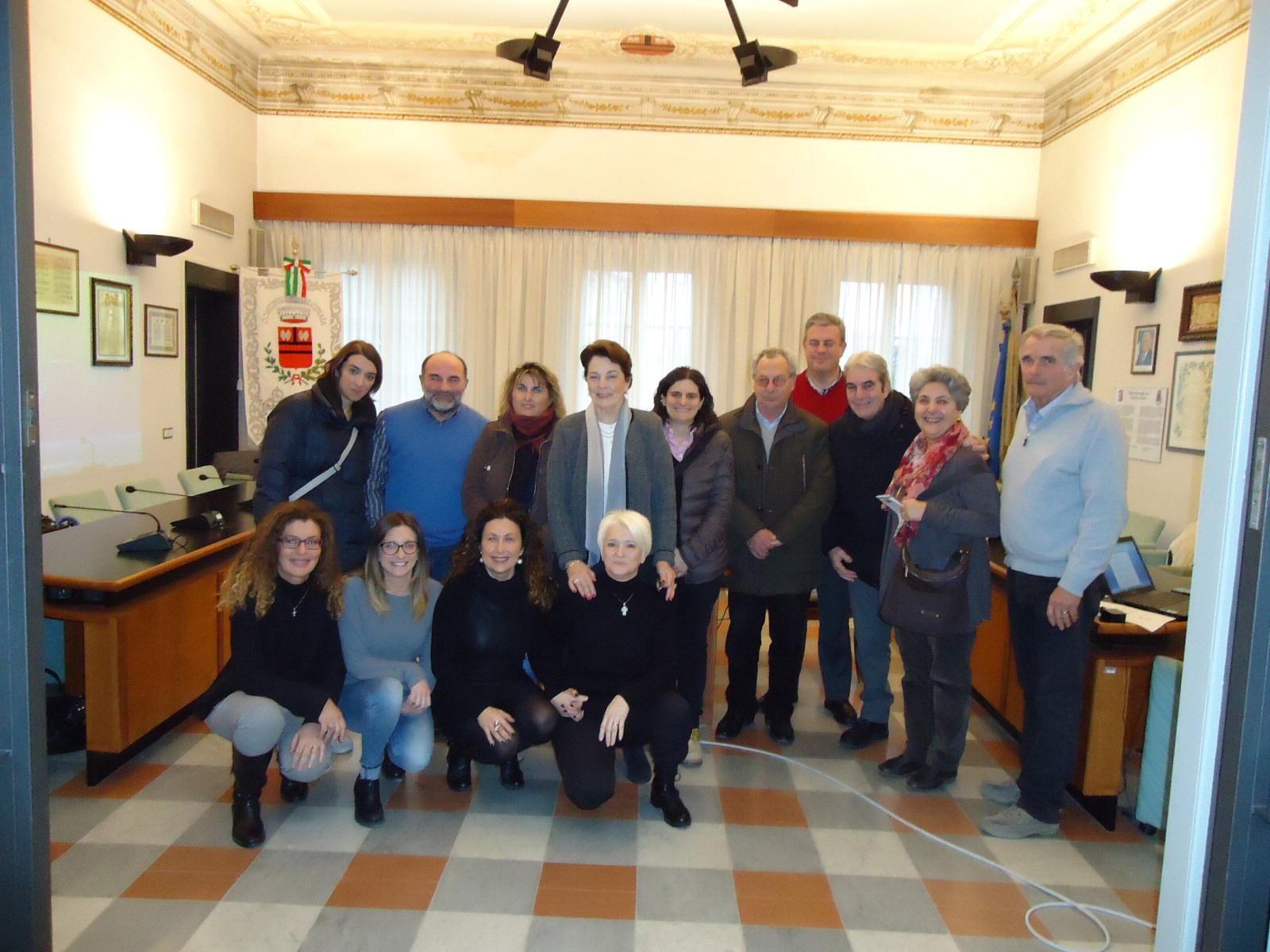 I cittadini coinvolti nel progetto col sindaco Ciampi e l’assessore Mannucci