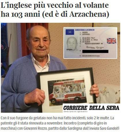 Uno screenshot dell'articolo pubblicato nella home page del Corriere.it