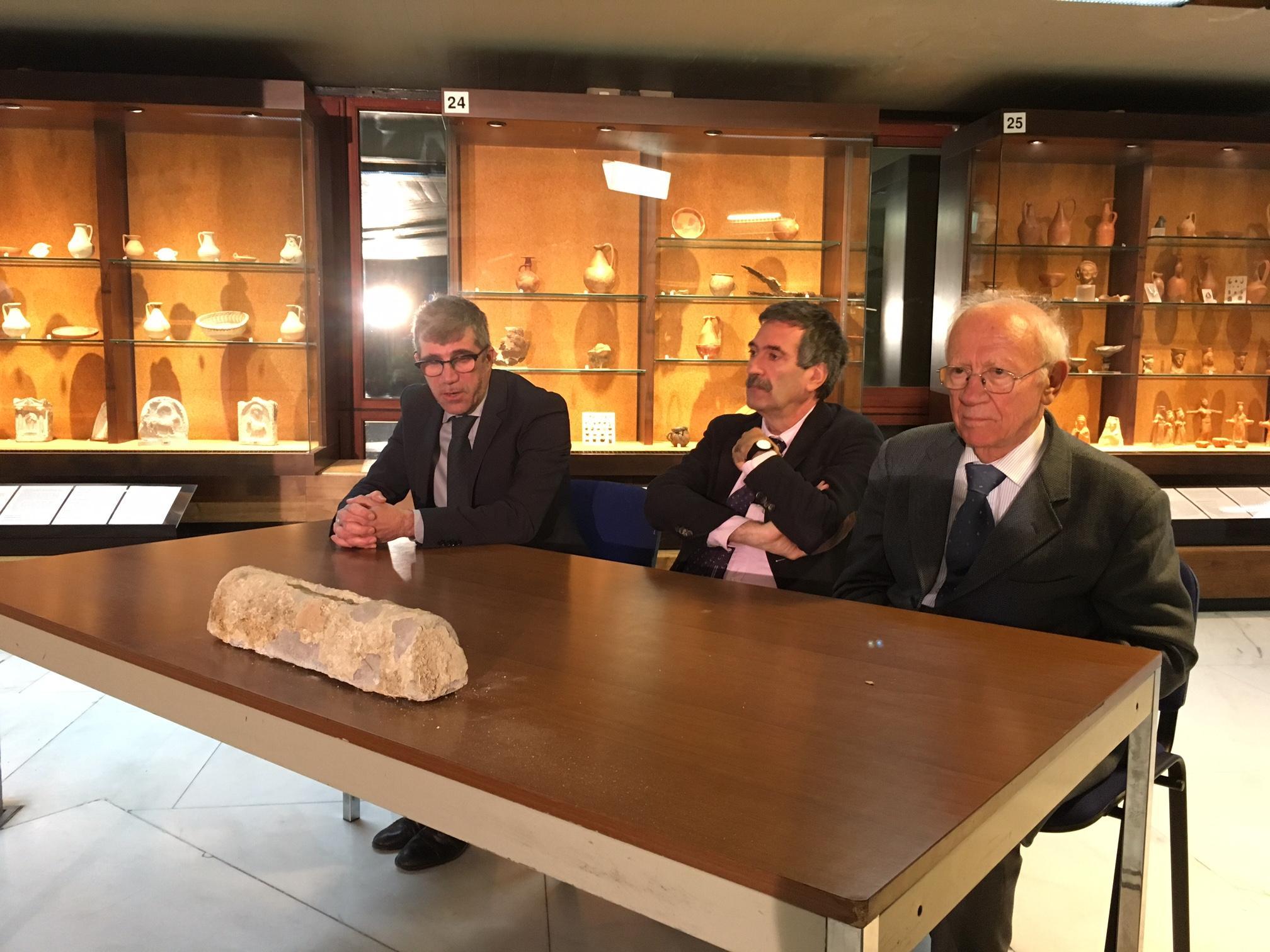 La conferenza stampa al museo archeologico (foto Mario Rosas)