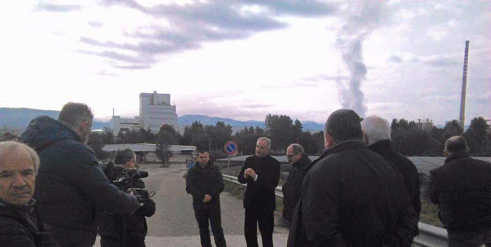 La conferenza stampa di Mauro Pili a Ottana