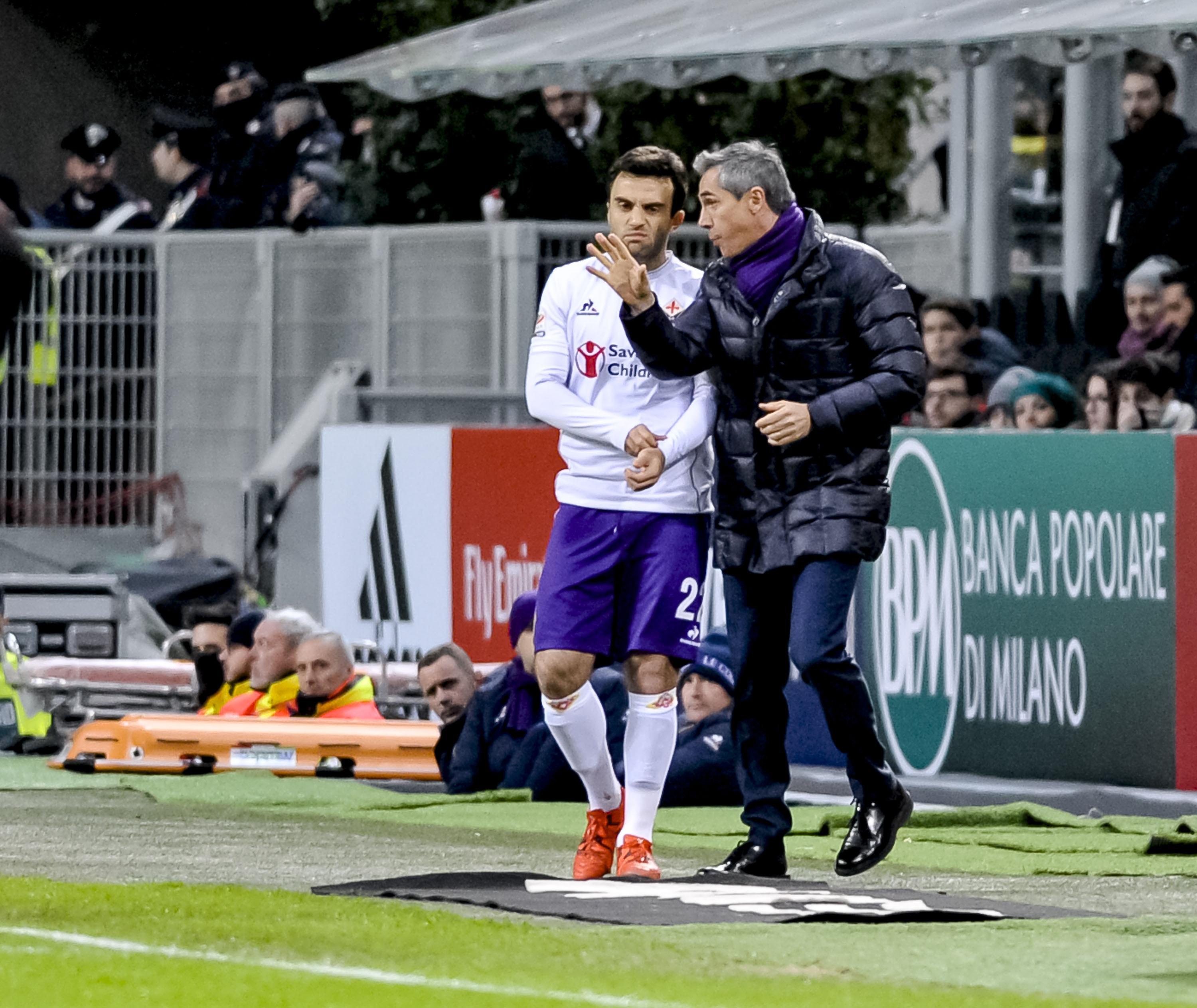 Mister Paulo Sousa con Pepito Rossi