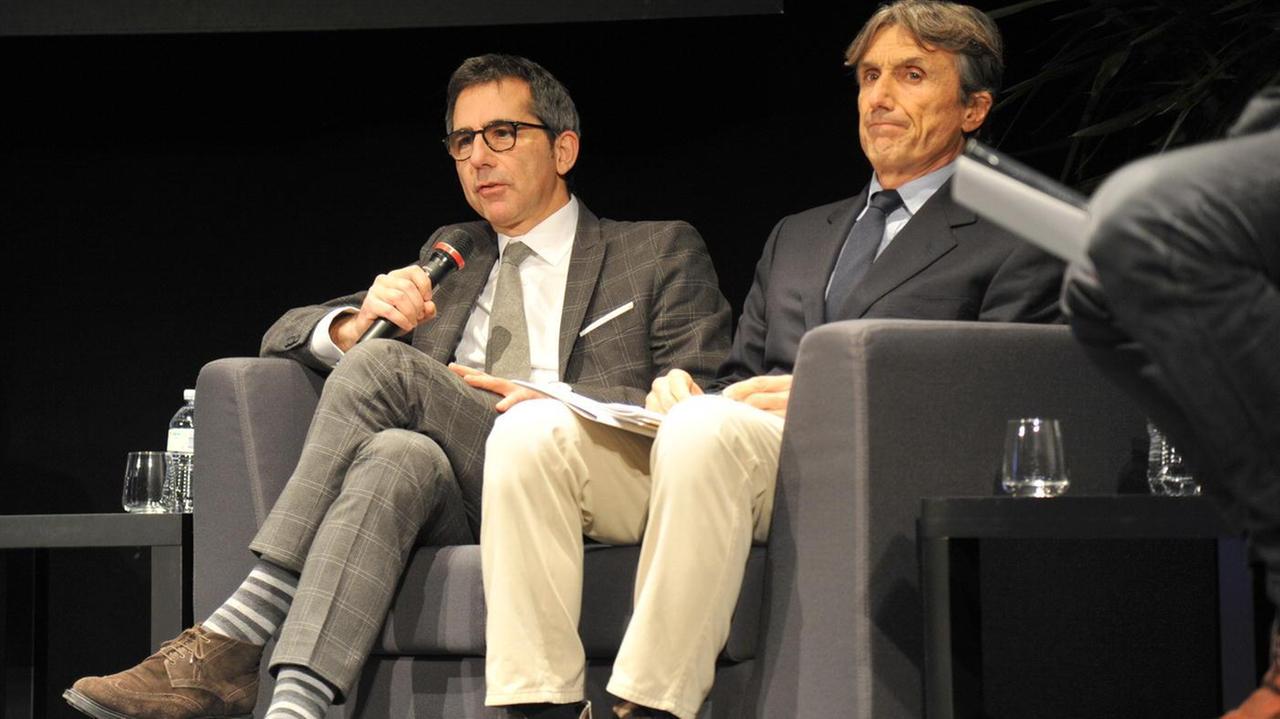 Fausto Azzi di Aferpi interviene al convegno di Follonica (foto Michele Nannini)
