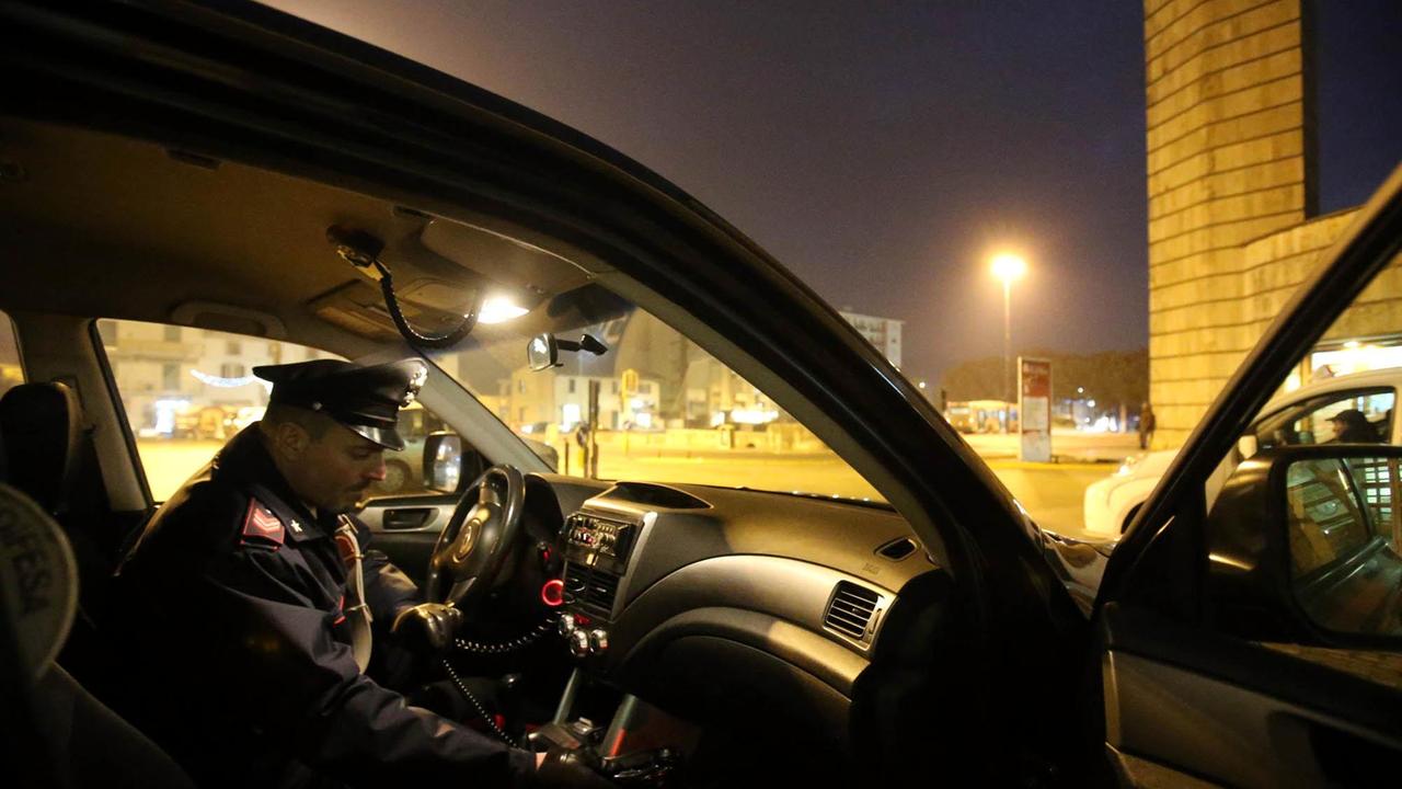 Un intervento dei carabinieri di Montecatini