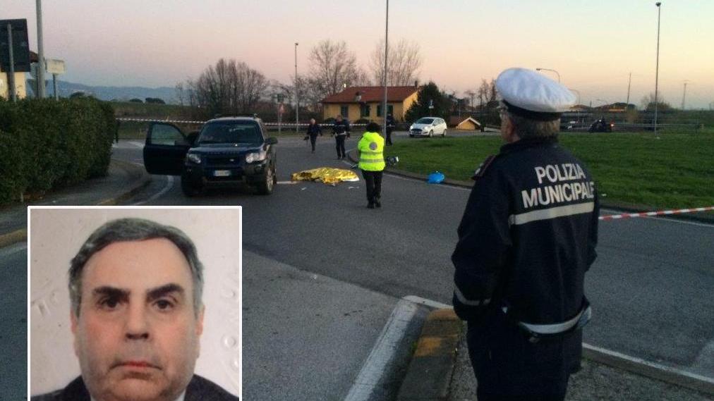 Il luogo della disgrazia e la foto della vittima, Giuseppe Cappelli (Foto Nucci)