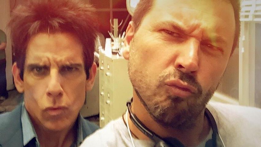 Il creativo Settesoldi sul set negli Usa con la star Ben Stiller