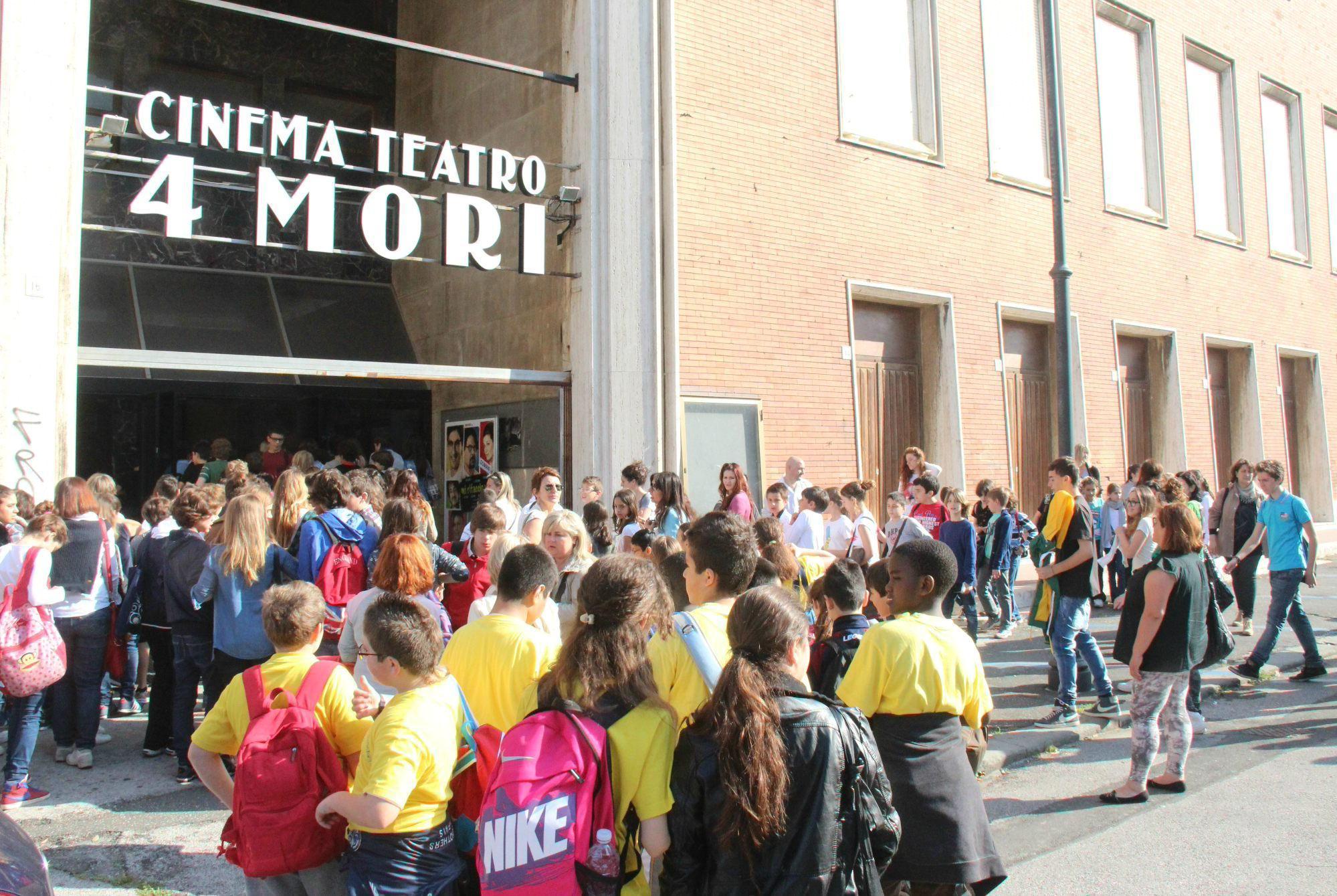 Il teatro Quattro Mori durante un'iniziativa (foto di archivio)