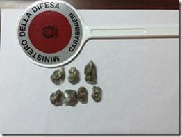 La droga recuperata ad Argenta