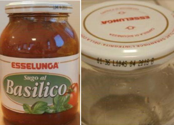 Esselunga ritira un sugo pronto al basilico 