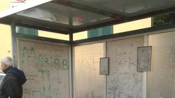 Massa, vandali sbriciolano una panchina