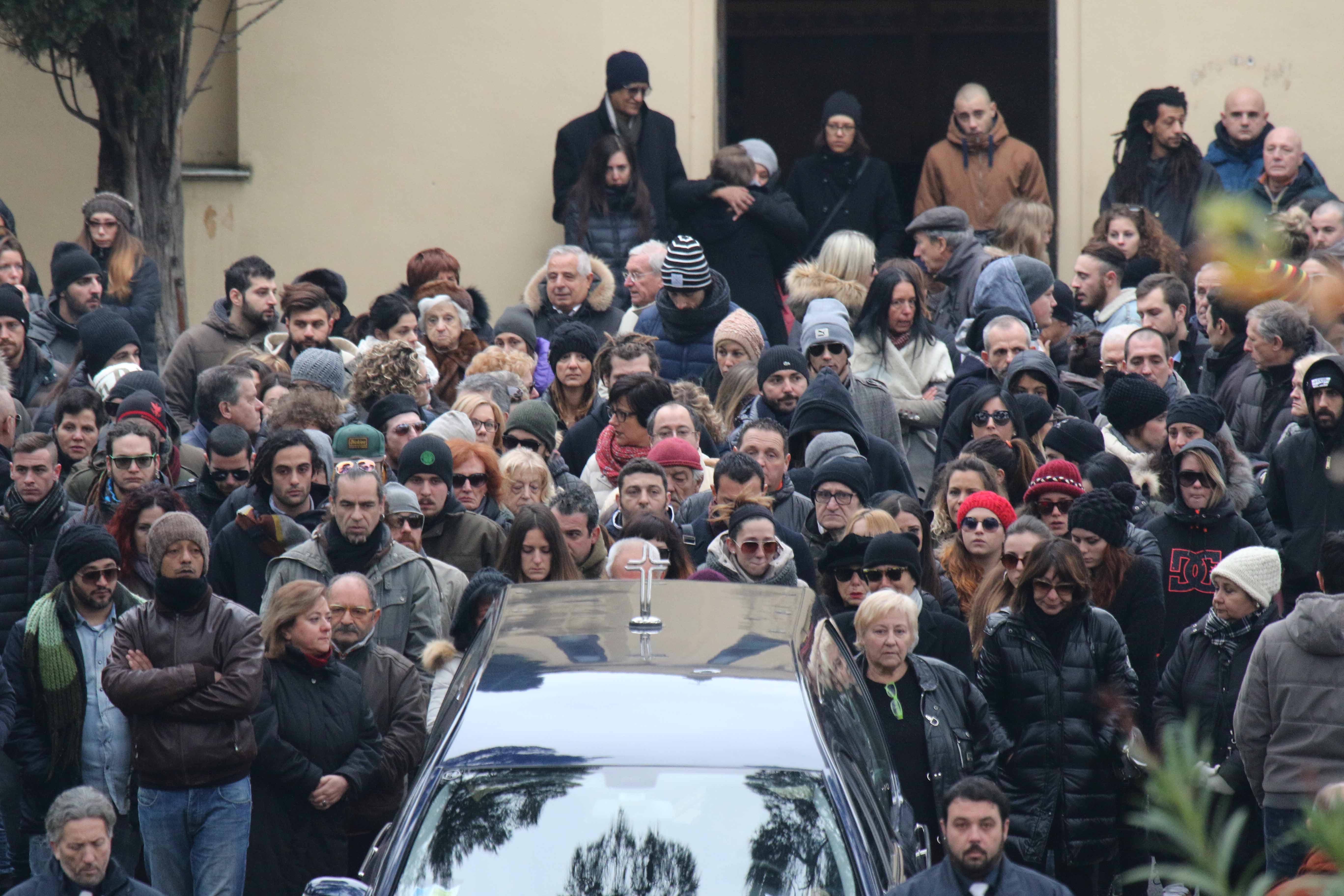 Il funerale di Antonio Frassinetti (Repetti/Pentafoto)