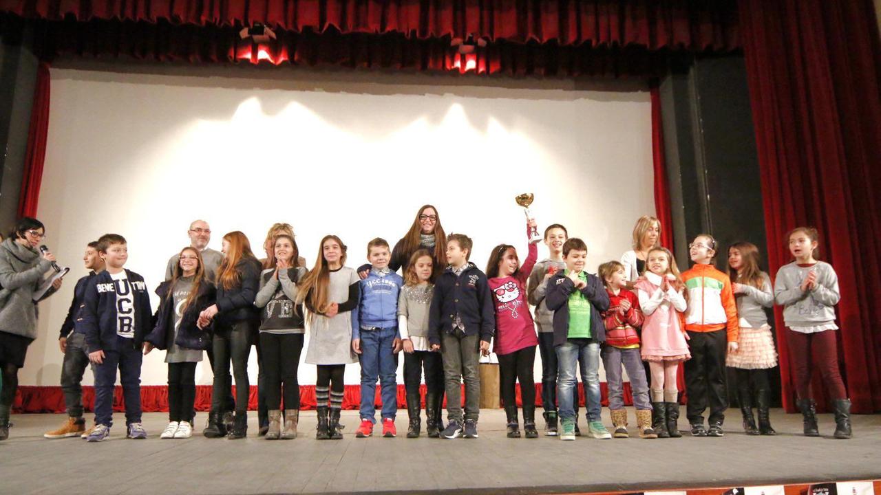 La scuola elementare Rodari prima classificata (Marzi/Pentafoto)