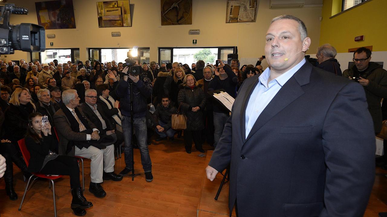 Vivarelli Colonna durante la presentazione, sabato 23 gennaio 2016