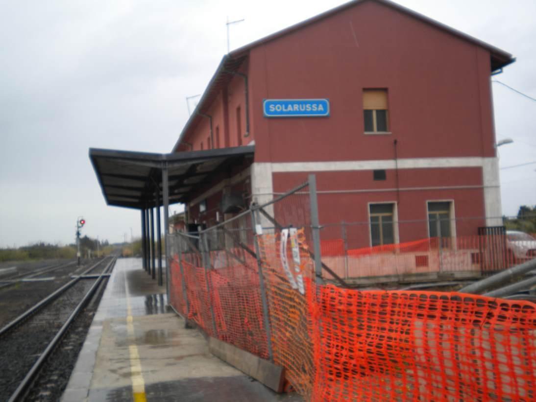 La stazione ferroviaria di Solarussa