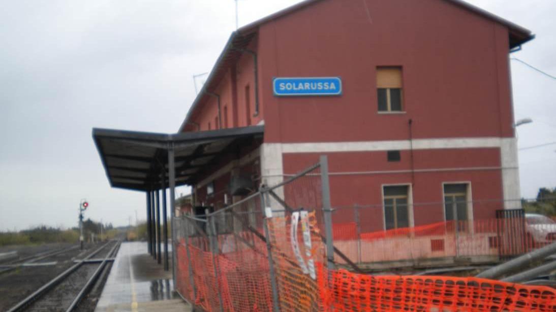 La stazione ferroviaria di Solarussa