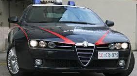 L'auto dei carabinieri
