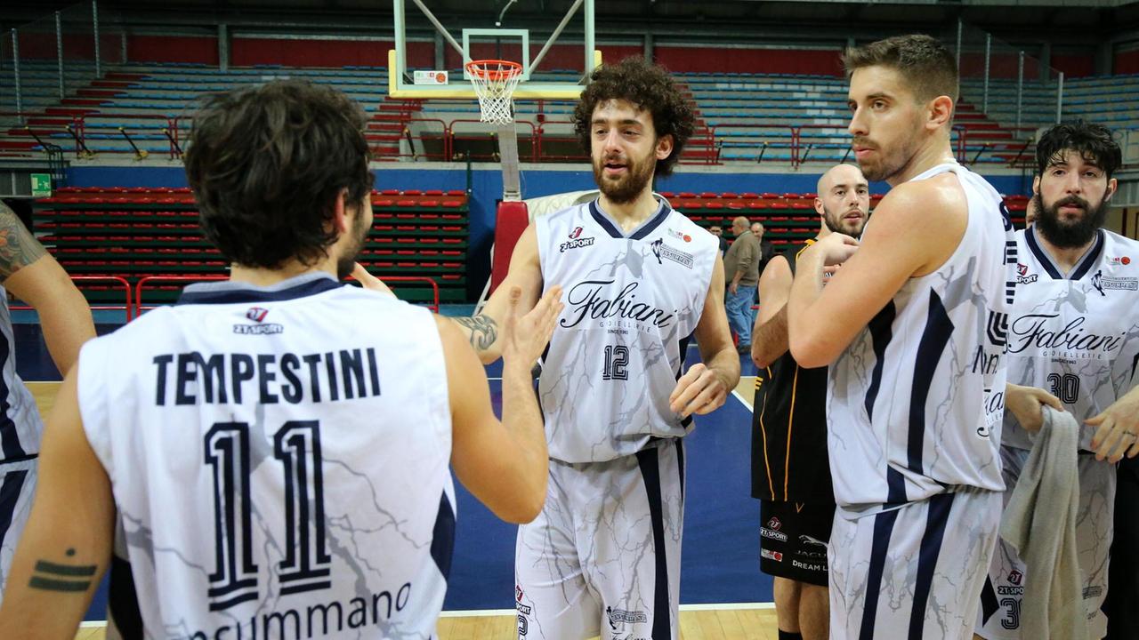 Giocatori della Fabiani Monsummano (Foto Nucci)