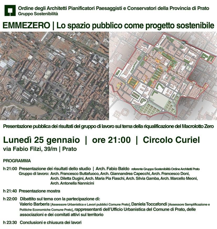 Il 25 gennaio la presentazione del progetto di riqualificazione del Macrolotto Zero
