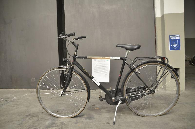 Una delle biciclette ritrovate