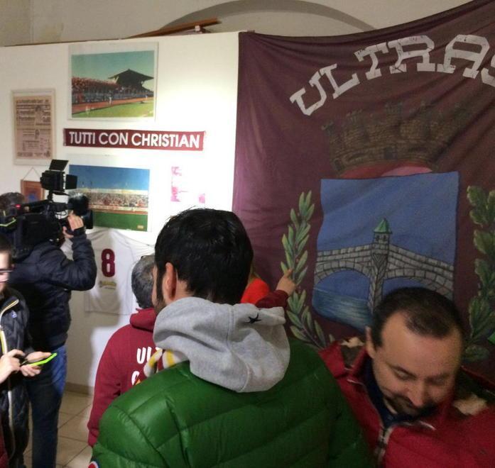 Tifo e solidarietà: a Pontedera “La vita in diretta” 