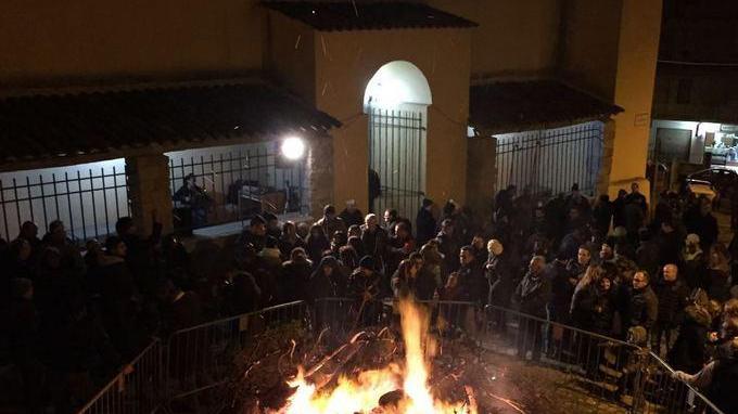 Il falò di Sant’Antonio alle Grazie vecchie