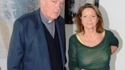 Don Lido Freschi con l'artista Laura Panno