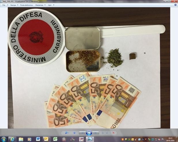Denaro e droga confiscati