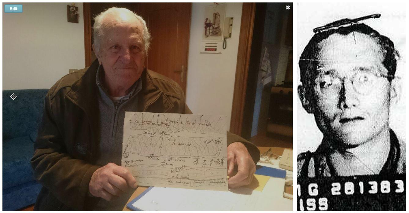 Pietro Guidi, sopravvissuto all’eccidio e a destra Riss