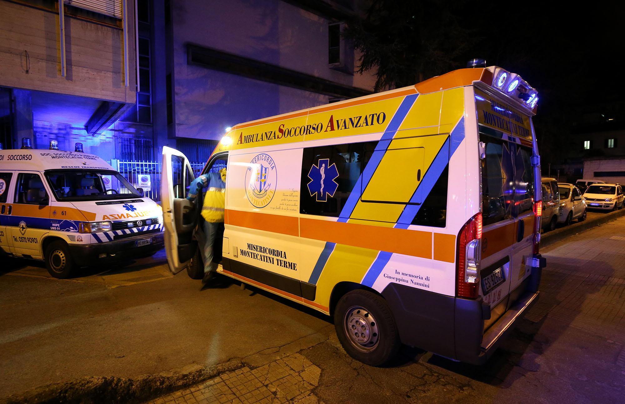 Ambulanze della Misericordia di Montecatini (foto d'archivio)