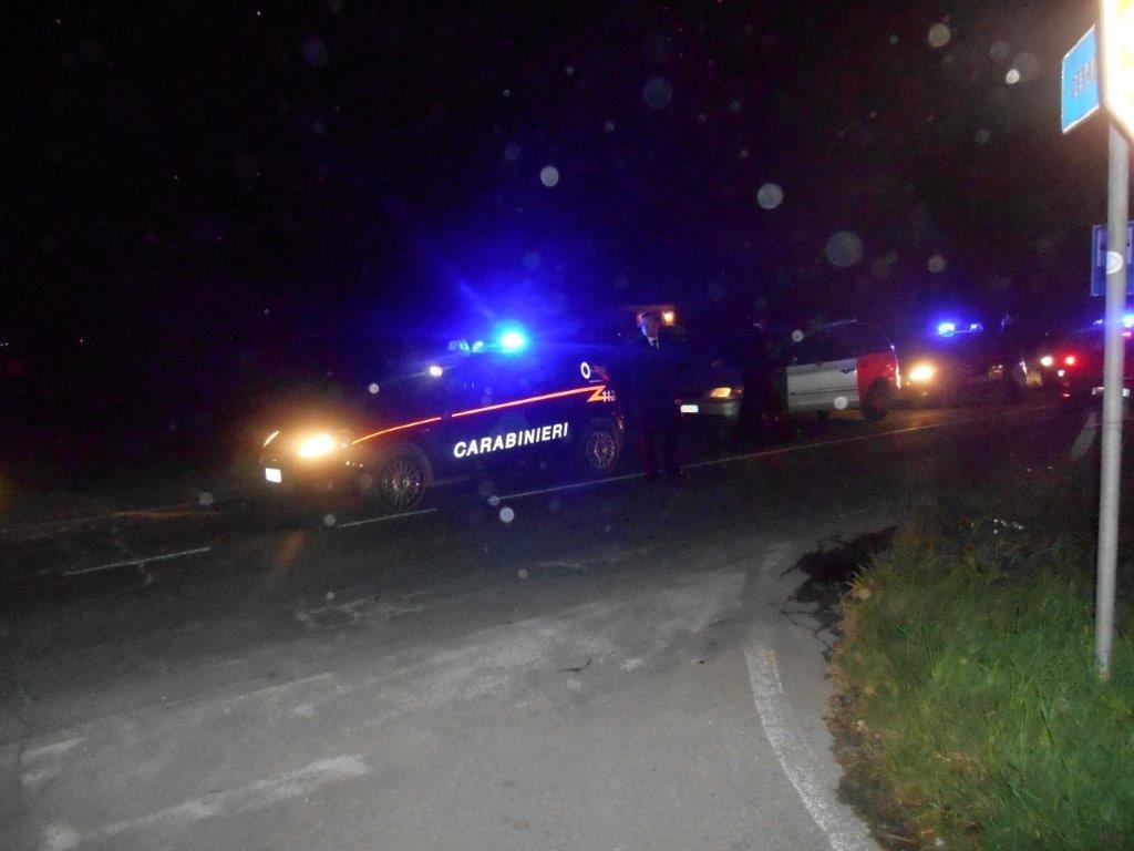 Un intervento dei carabinieri di Fucecchio