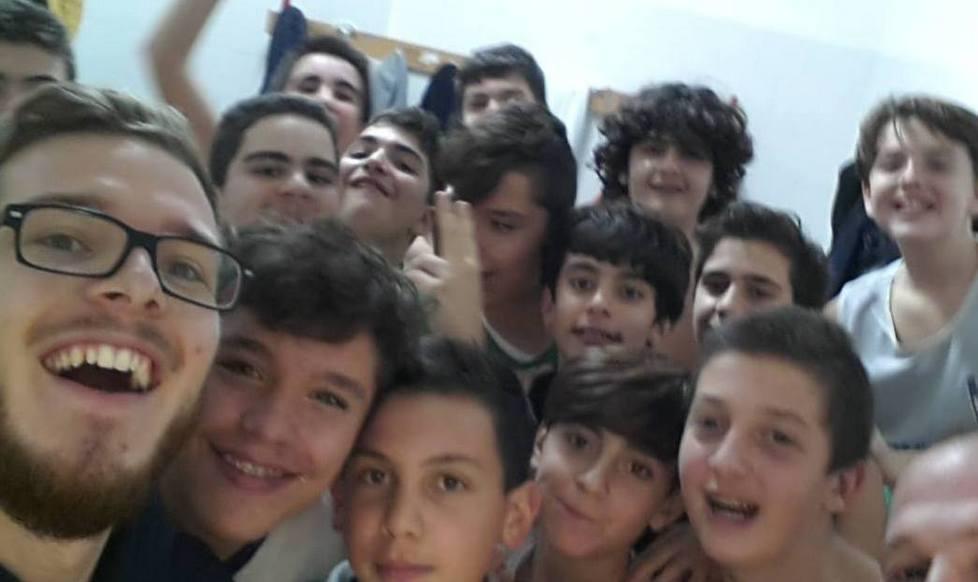 Pielle under 14 in volo con Santucci (24 punti) 
