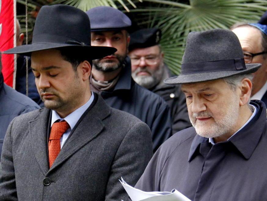 Shoah, al cimitero ebraico la deposizione della corona 