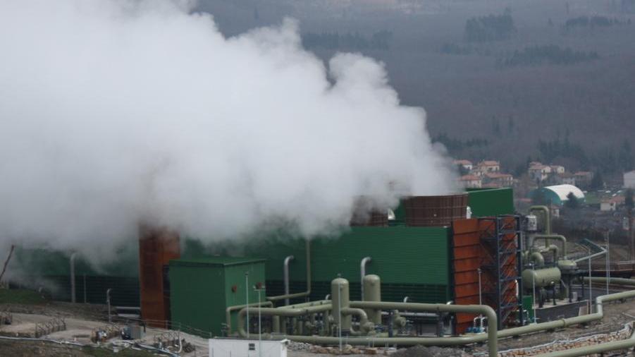 La centrale geotermica Bagnore 4 tra Santa Fiora e Arcidosso