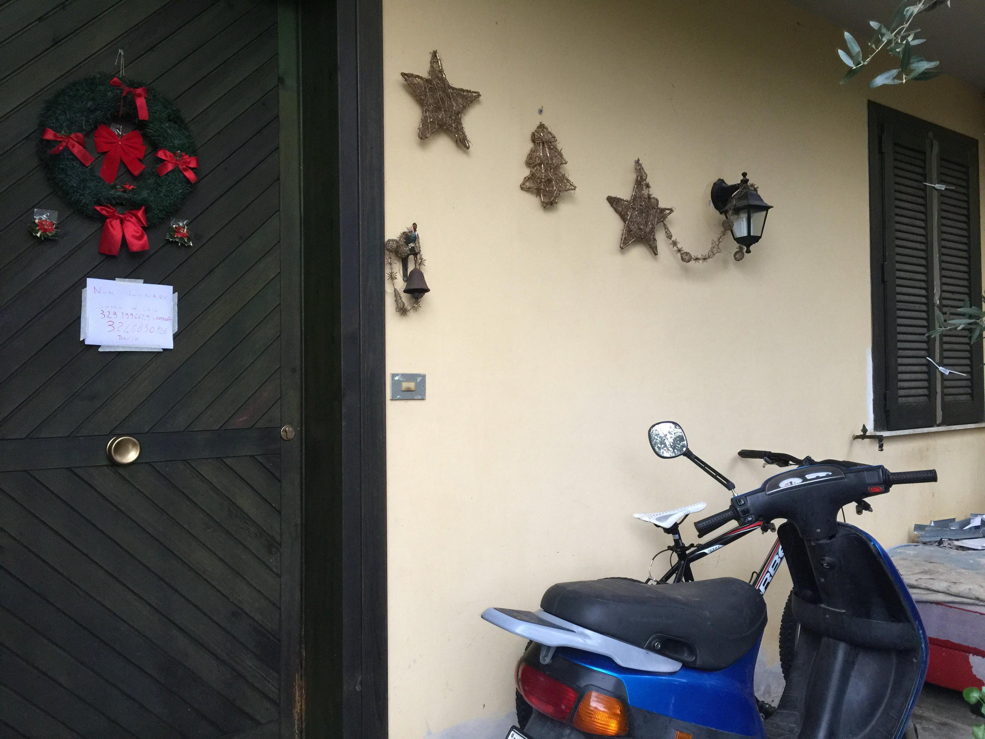 La casa della casalinga trovata morta a Cascine di Buti
