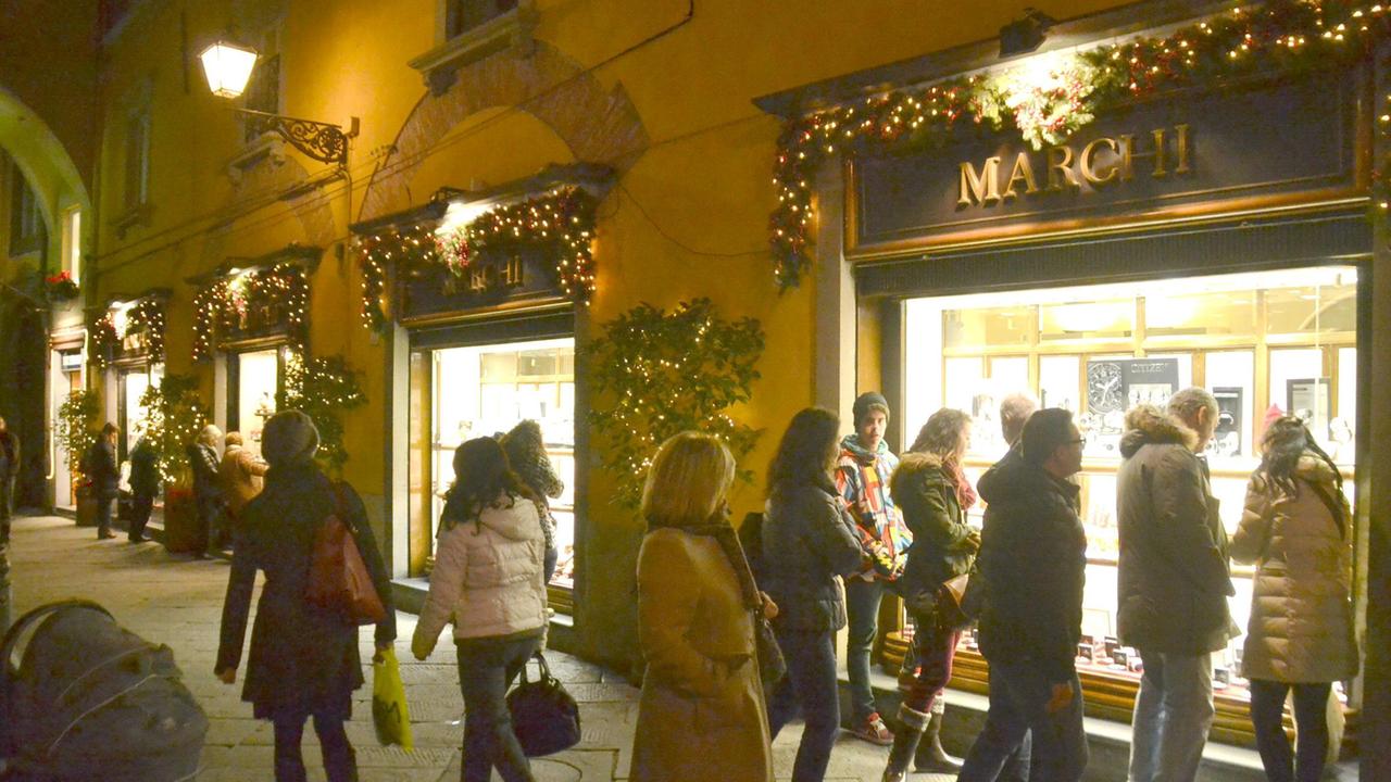 Negozi del centro storico di Lucca