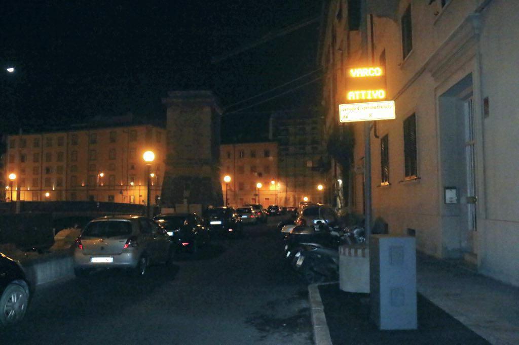 Uno dei nuovi varchi in Venezia (Marzi Pentafoto)
