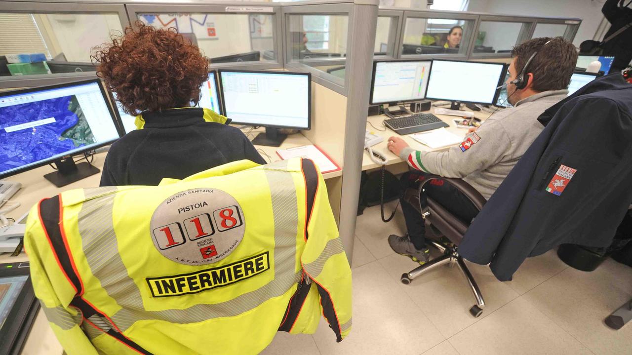 La centrale del 118 a Pistoia