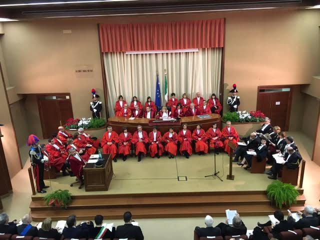 L'inaugurazione dell'anno giudiziario (foto Mario Rosas) 