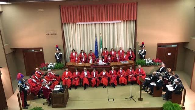 L'inaugurazione dell'anno giudiziario (foto Mario Rosas)