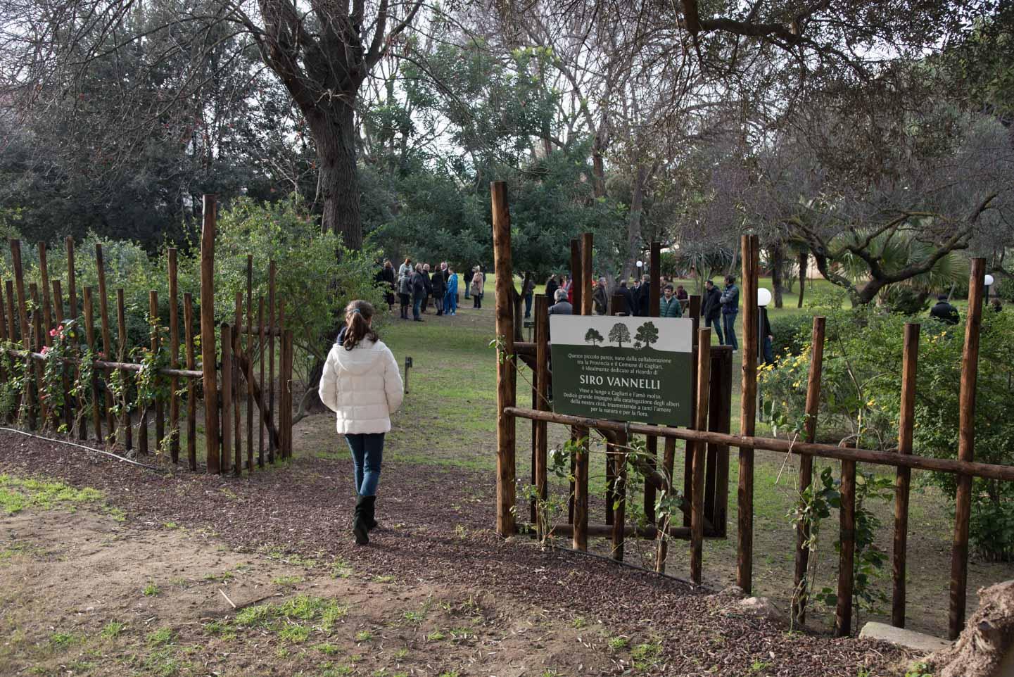 L'ingresso del parco dedicato a Siro Vannelli (foto Mario Rosas)