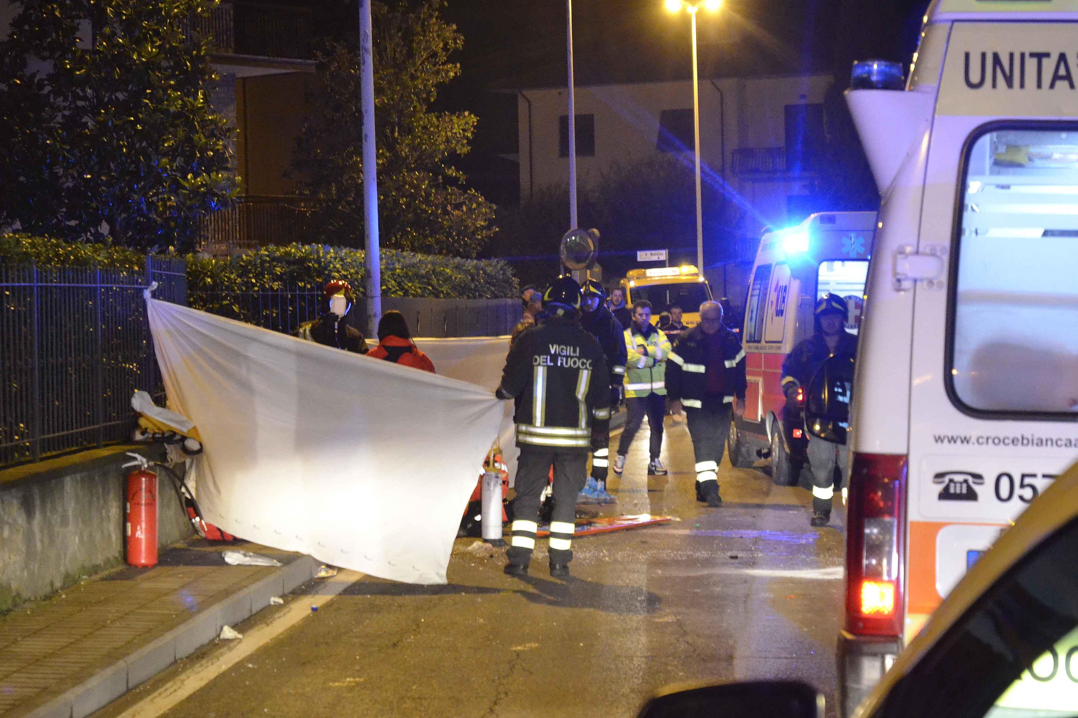 Arezzo, il luogo dell'incidente