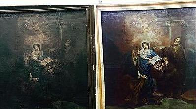 Ok il restauro del dipinto del Seicento